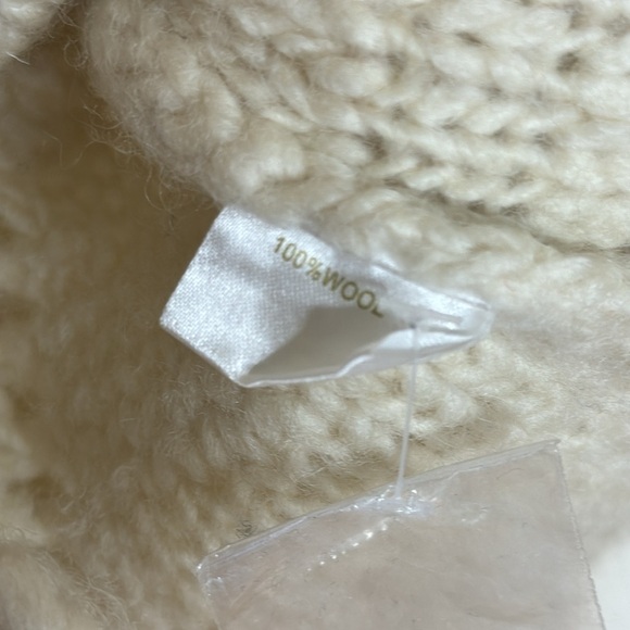 Vtg Alps 100% Wool Long Sleeve Chunky Cottage Core Button Cardigan Sweater M - Picture 6 of 10